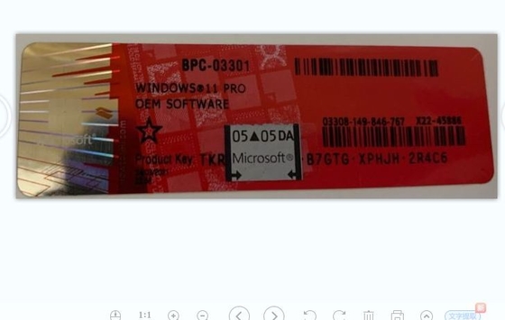 Chave de ativação do Windows 11 do computador Coa Sticker / Win 11 Pro Product Key Code