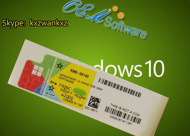 Personalize etiqueta do Coa da casa da vitória 10 do Coa de FQC Windows 10 a pro com o COA chave da placa do Oem