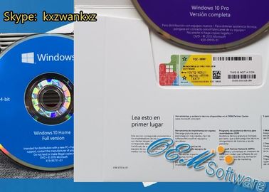 Caixa de Dvd da vitória 10 em linha franceses da ativação do bloco do Oem de Windows 10 do pacote pro pro