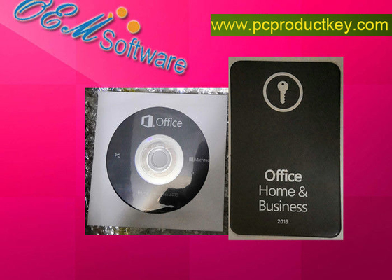 Casa de Microsoft Office e negócio ativos em linha H 2019 &amp; caixa varejo do cartão chave PKC DVD de B