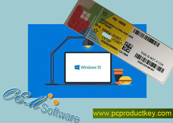 Personalize Coa varejo da chave da vitória 10 da etiqueta do Coa de FQC Windows 10 pro o pro com holograma